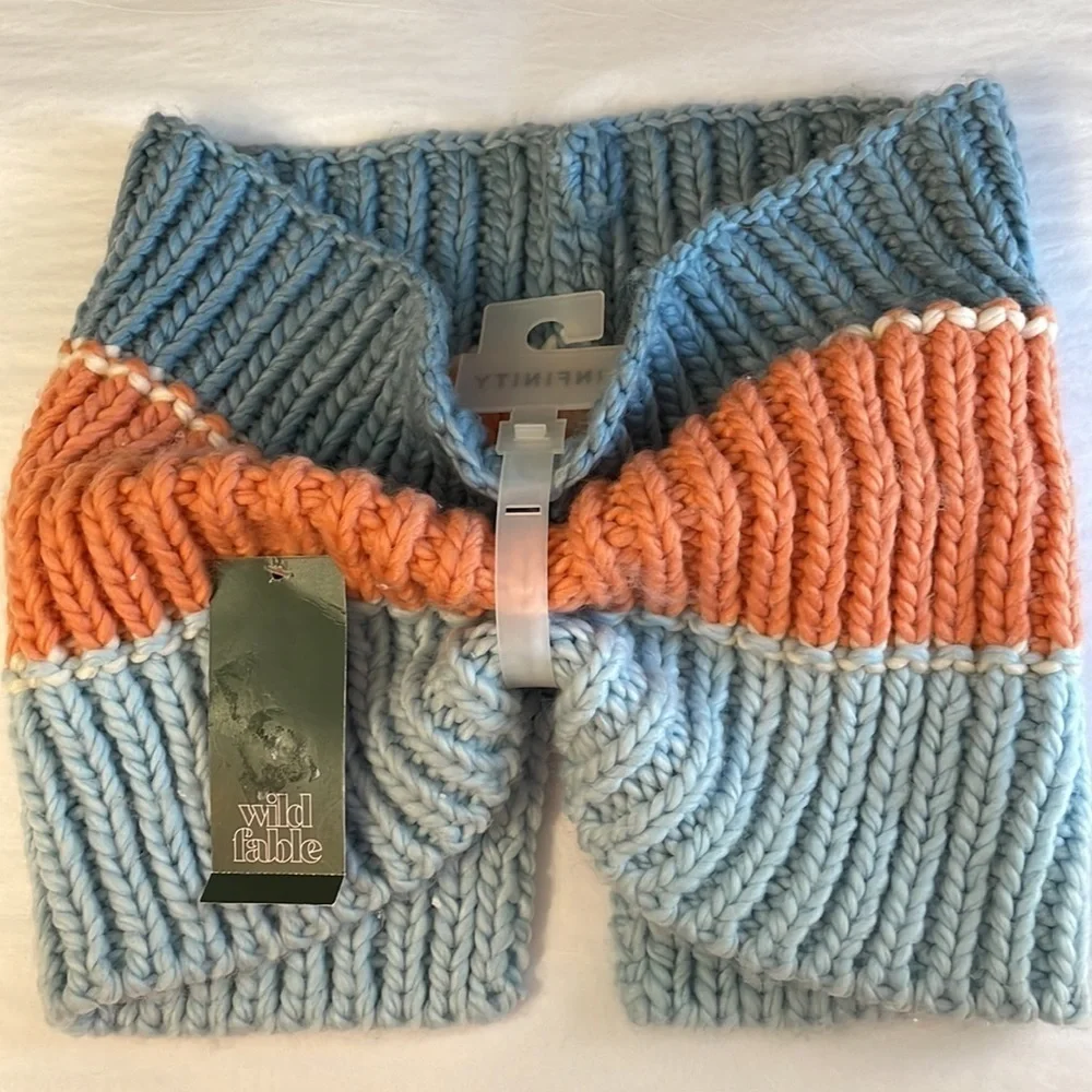Wild Fable Colorblock Infinity Scarf NWT
